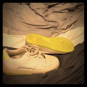 Lime green Air Force Ones